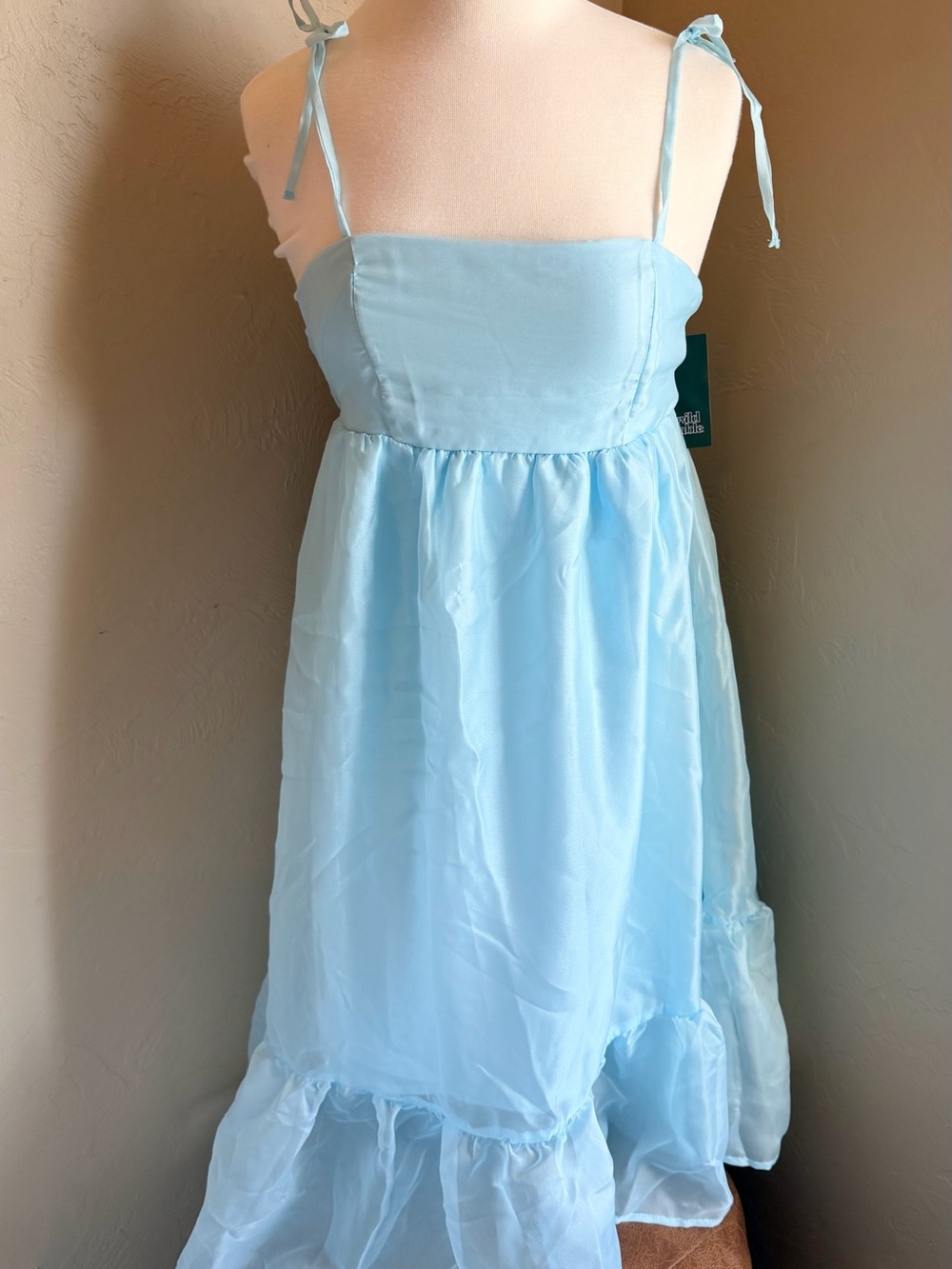 wild fable Light Blue Tie-Shoulder Sundress